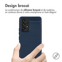 imoshion Coque Brushed Samsung Galaxy A53 - Bleu foncé