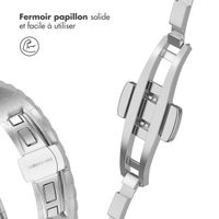 Selencia Bracelet dragon en acier Apple Watch Series 1 t/m 9 / SE (38/40/41 mm) | Series 10 / 11 (42 mm) - Argent