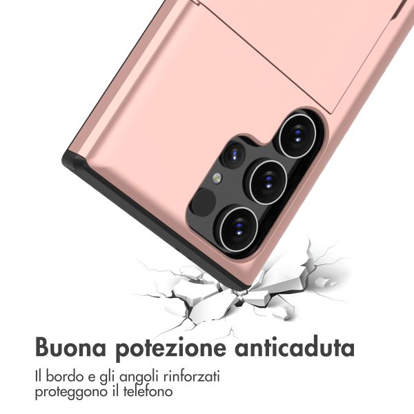 imoshion Coque arrière avec porte-cartes Samsung Galaxy S24 Ultra - Rose Doré