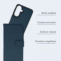 imoshion Étui portefeuille luxe 2-en-1 amovible Samsung Galaxy A57 (5G) - Bleu