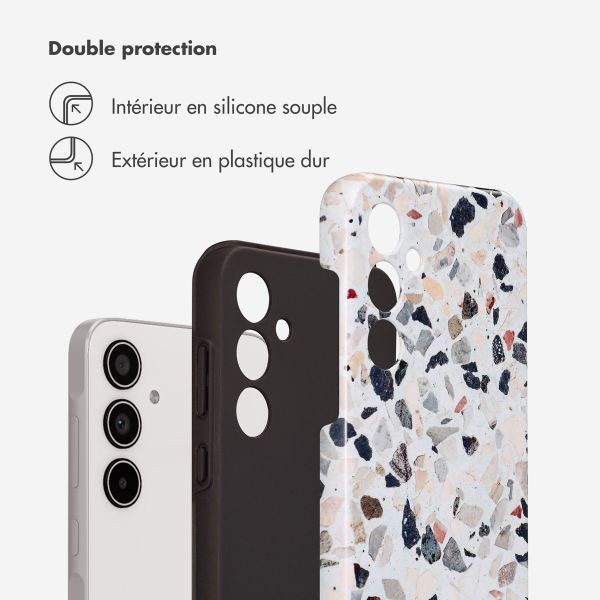 Selencia Coque arrière Vivid Tough Samsung Galaxy A35 - Chic Terazzo