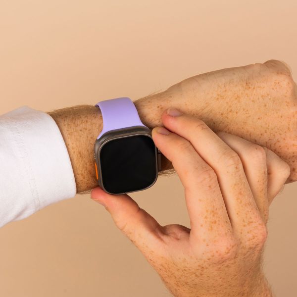 imoshion Bracelet en silicone⁺ Apple Watch Series 1 t/m 11 / SE / Ultra (44/45/46/49 mm) - Taille M/L - Lila / Lilac