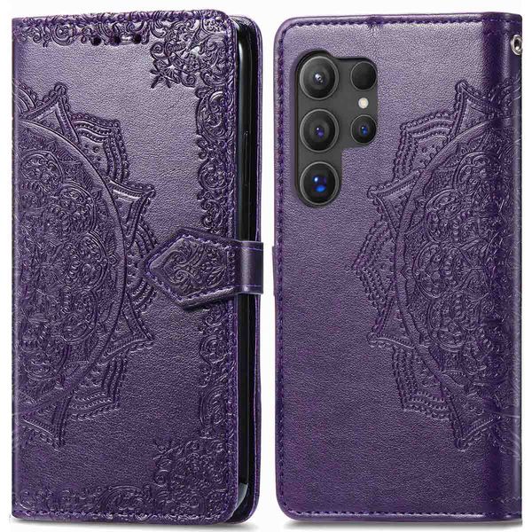 imoshion Etui de téléphone portefeuille Mandala Samsung Galaxy S24 Ultra - Violet