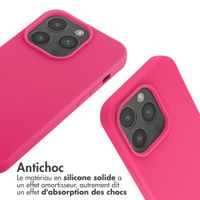 imoshion Coque en silicone avec cordon Apple iPhone 14 Pro - Fluor Roze