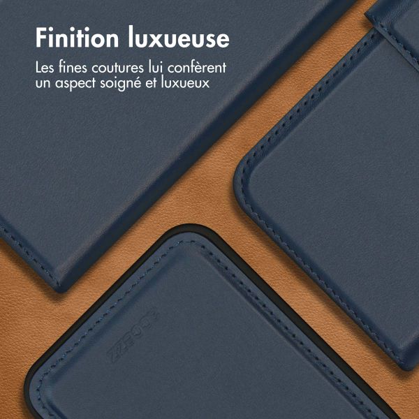 Accezz Premium Leather 2 in 1 Wallet Bookcase Samsung Galaxy A54 (5G) - Bleu foncé