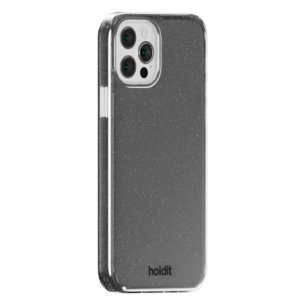 Holdit Coque Pailletée Apple iPhone 12 (Pro) - Noir