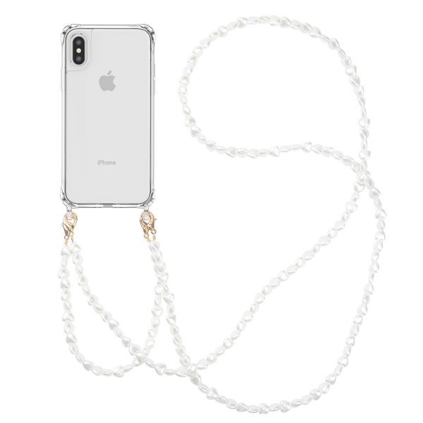 imoshion Coque avec dragonne + ﻿bracelet iPhone X / Xs - Perles cœurs