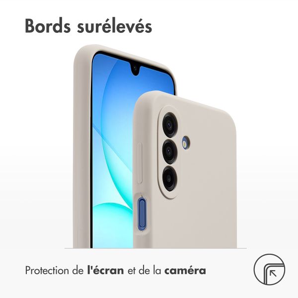 Accezz Coque Liquid Silicone Samsung Galaxy A17 - Stone