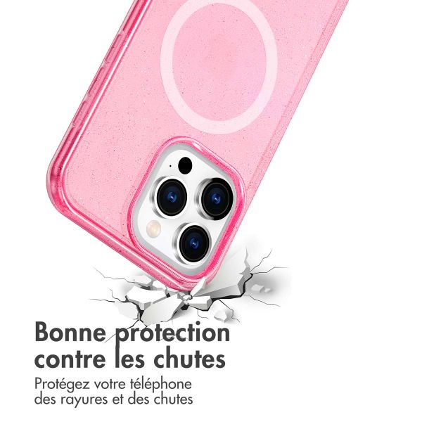 imoshion Coque Sparkle avec MagSafe iPhone 15 Pro Max - Rose