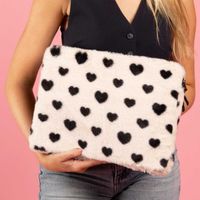 imoshion Pochette ordinateur Fluffy 13-14 pouces - Hearts