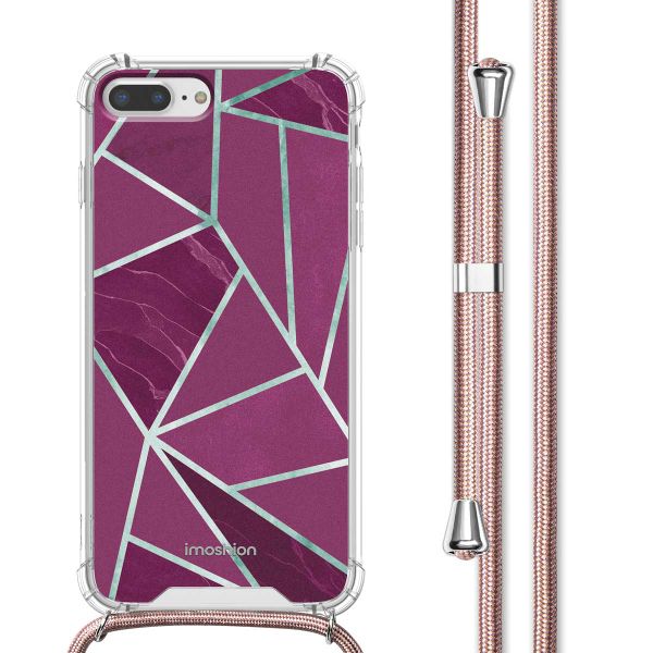 imoshion Coque Design avec cordon iPhone 8 Plus / 7 Plus - Bordeaux Graphic