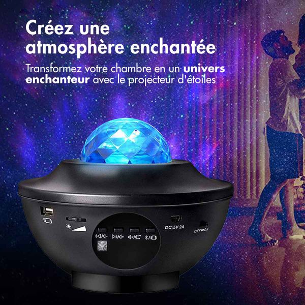 imoshion ﻿Projecteur d'étoiles - Ciel étoilé - 10 modes d'éclairage - Noir