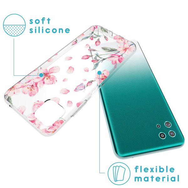 imoshion Coque Design Samsung Galaxy A22 (5G) - Blossom Watercolor