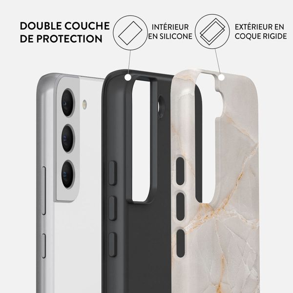 Burga Coque arrière Tough Samsung Galaxy S22 - Vanilla Sand