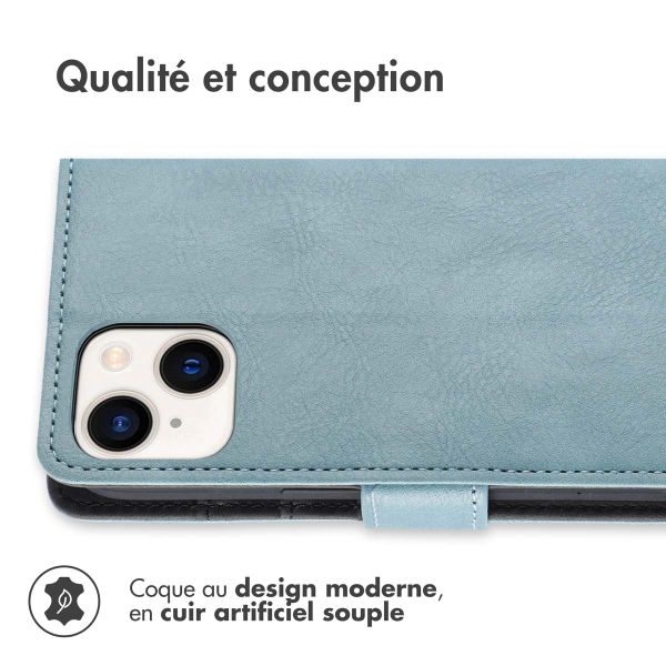 imoshion Étui de télephone portefeuille Apple iPhone 15 - Bleu clair