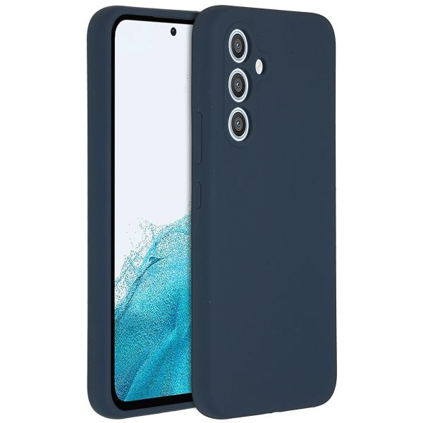 Accezz Coque Liquid Silicone Samsung Galaxy A54 (5G) - Bleu foncé