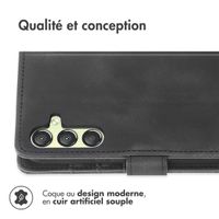 imoshion Etui de téléphone portefeuille avec cordon Samsung Galaxy A25 (5G) - Noir