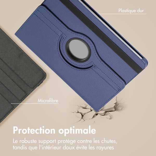 imoshion Coque tablette rotatif à 360° Lenovo Tab (2025) - Bleu foncé