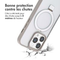 Accezz Coque Ring Stand avec MagSafe iPhone 14 Pro Max - Grey