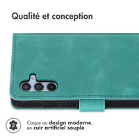 imoshion Etui de télephone portefeuille avec cordon Samsung Galaxy A54 (5G) - Turquoise