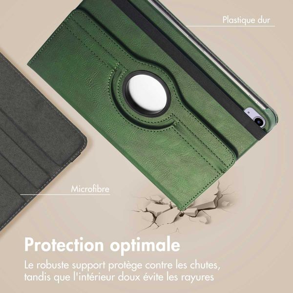 imoshion Coque tablette rotatif à 360° Apple iPad 11 (2025) 11 pouces A16 / iPad 10 (2022) 10.9 pouces - Vert