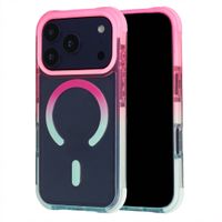 Selencia Coque arrière MagSafe Gradient Apple iPhone 17 Pro - Rose / Bleu