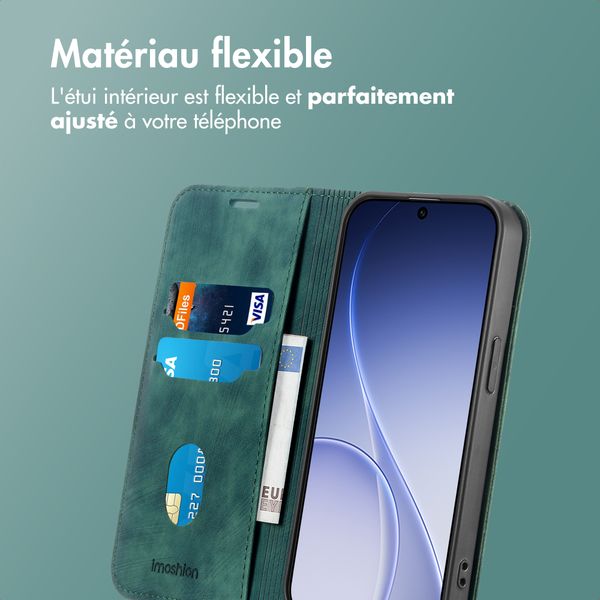 imoshion Étui de téléphone portefeuille Slim Oppo Reno 15F - Vert