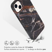 Selencia Aurora Coque Fashion iPhone 14 Plus - ﻿Coque durable - 100 % recyclée - Marbre Noir