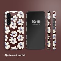 Selencia Coque arrière Vivid Samsung Galaxy S25 - Choco Flower Pop