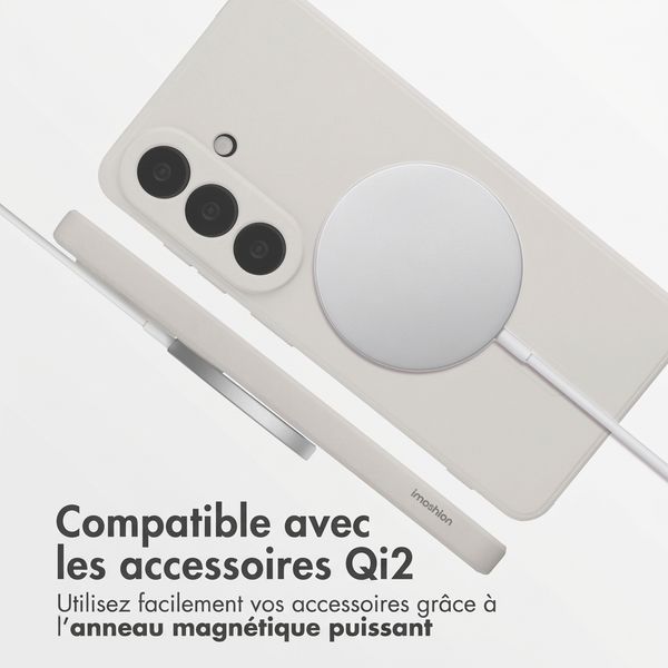 imoshion Coque Couleur avec MagSafe Samsung Galaxy S26 Plus - Beige