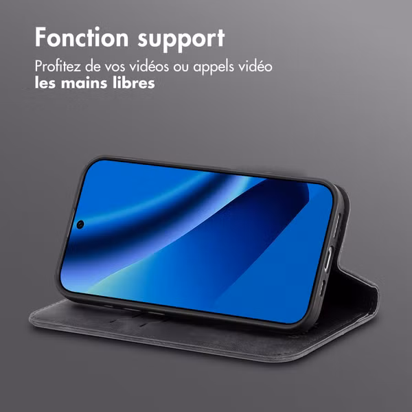 imoshion Étui de téléphone portefeuille Slim Google Pixel 10a - Noir