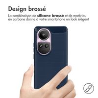 imoshion Coque Brushed Oppo Reno 10 / 10 Pro - Bleu foncé