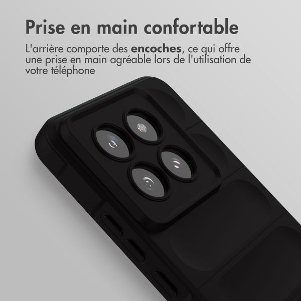 imoshion Coque arrière EasyGrip Xiaomi 14 Pro - Noir