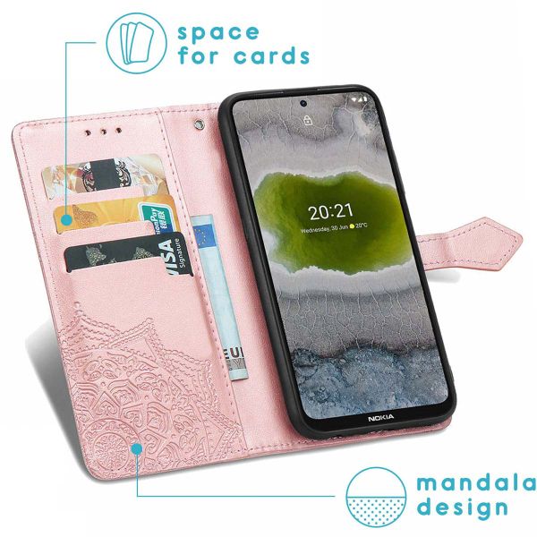 imoshion Etui de téléphone Mandala Nokia X10 / X20 - Rose Champagne