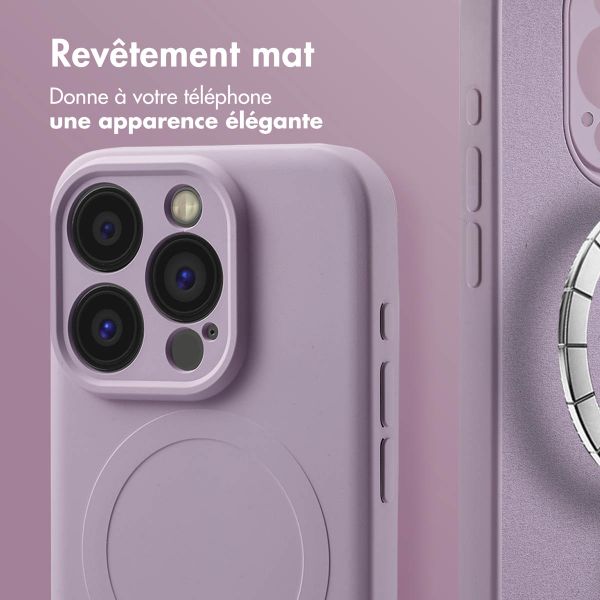 imoshion Coque Couleur avec MagSafe iPhone 15 Pro - Violet