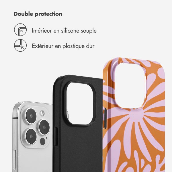 Selencia Coque arrière Vivid Apple iPhone 14 Pro - Modern Bloom Pink