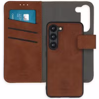 imoshion Etui de télephone luxe 2-en-1 amovible Samsung Galaxy S23 - Marron