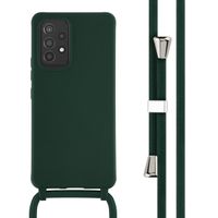 imoshion ﻿Coque en silicone avec cordon Samsung Galaxy A53 - Vert foncé