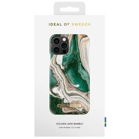 iDeal of Sweden Coque Fashion iPhone 12 (Pro) - Golden Jade Marble