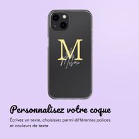 Coque personnalisée avec une lettre iPhone 13 - Transparent