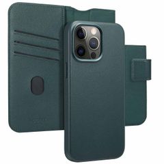 Accezz Étui de téléphone portefeuille en cuir 2-en-1 avec MagSafe iPhone 15 Pro Max - Cedar Green