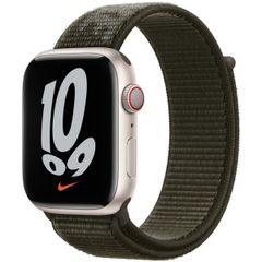 Apple Bracelet Nike Sport Loop Apple Watch Series 1 t/m 9 / SE (38/40/41 mm) | Series 10 / 11 (42 mm) - Cargo Khaki