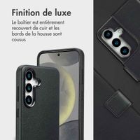 Accezz Étui de téléphone portefeuille en cuir 2-en-1 avec MagSafe Samsung Galaxy S25 - Onyx Black