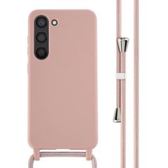 imoshion ﻿Coque en silicone avec cordon Samsung Galaxy S23 - Sand Pink