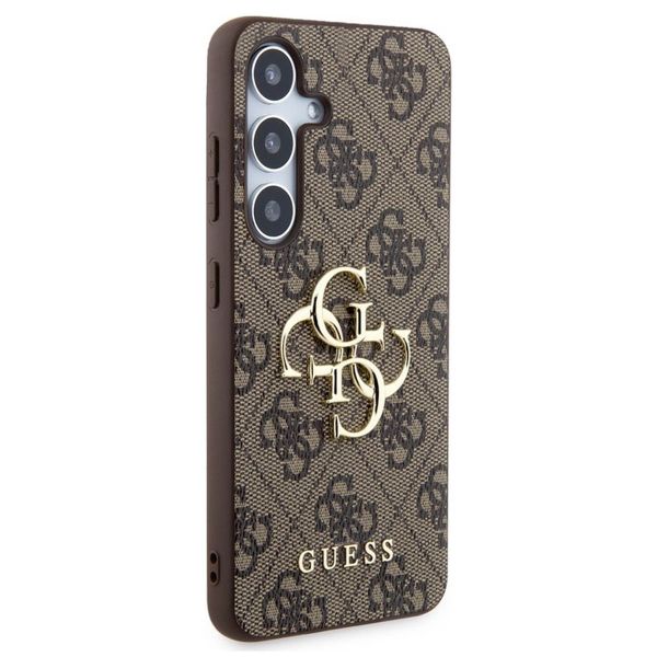 Guess Coque 4G Metal Logo Backcover Samsung Galaxy S24 Plus - Marron