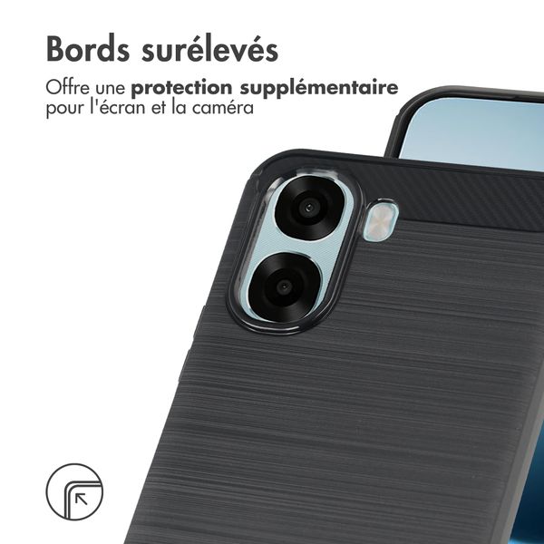 imoshion Coque Brushed Oppo A6x (4G/5G) - Noir