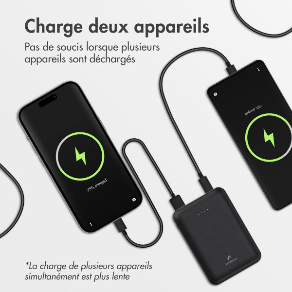 imoshion Batterie externe compacte 10.000 mAh - Noir