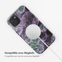 Selencia Coque arrière Vivid Tough avec MagSafe iPhone 15 - Leo Bubble Green