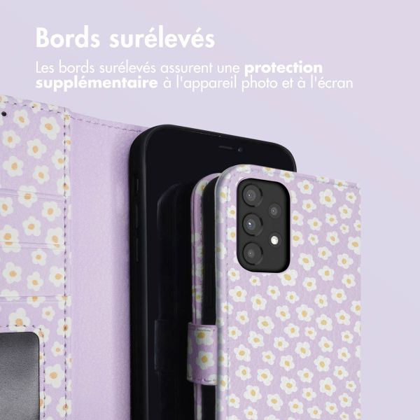 imoshion Étui de télephone portefeuille Design Samsung Galaxy A33 - White Daisy