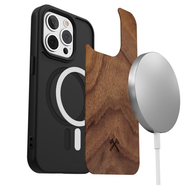 Woodcessories Coque Bumper MagSafe iPhone 15 Pro Max - Walnut